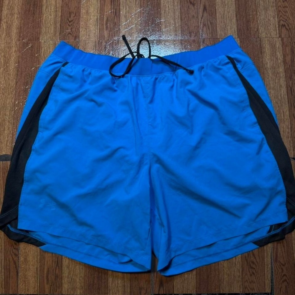 Under Armour Blue Heat Gear Tech Sportswear Running Train Shorts XXL